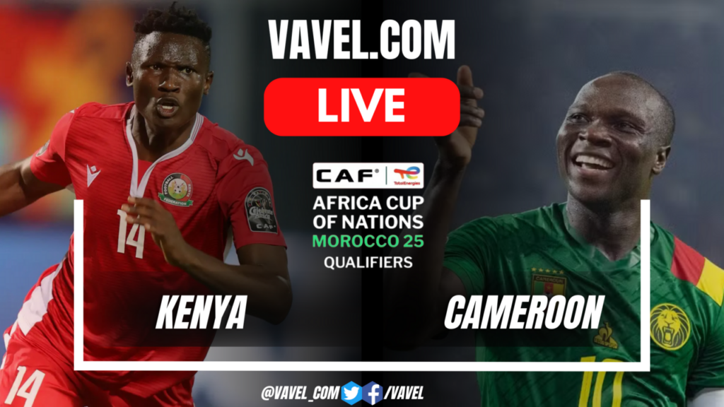 Goal and Highlights for Kenya 0-1 Cameroon in Africa Cup of Nations Qualifiers | October 14, 2024