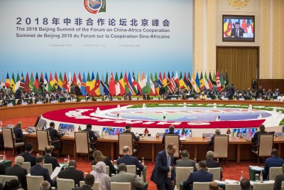 The Forum on China-Africa Cooperation (FOCAC) Summit in Beijing,  September 4, 2018.